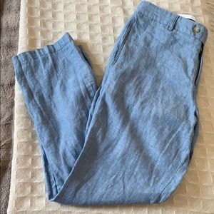 Men’s Blue Linen Pants